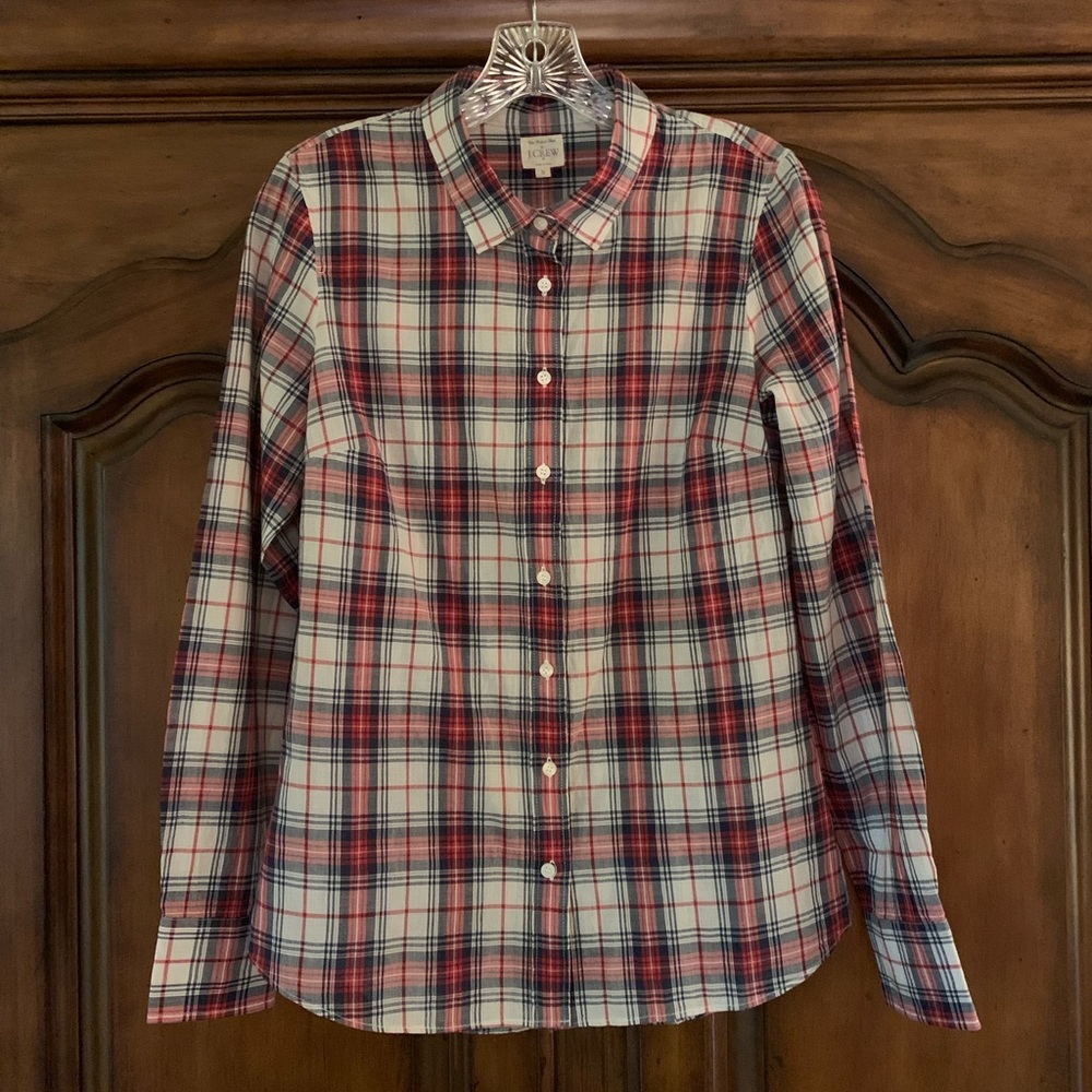 J Crew Plaid Button Down Shirt